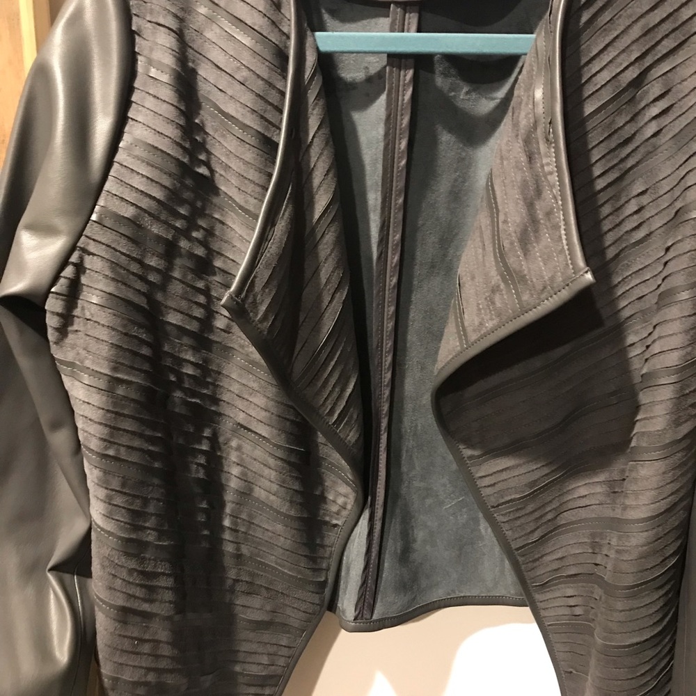 bagatelle faux leather & suede jacket
